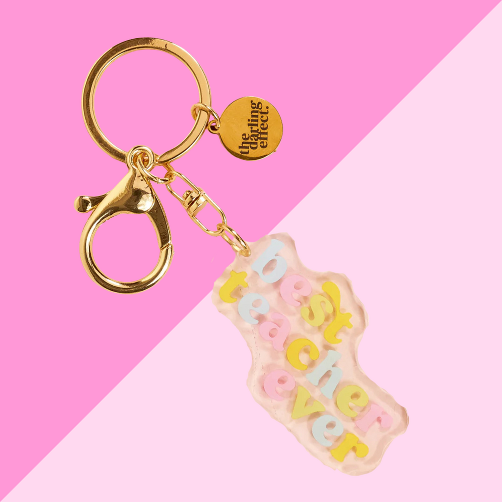 Best Teacher Ever Acrylic Keychain