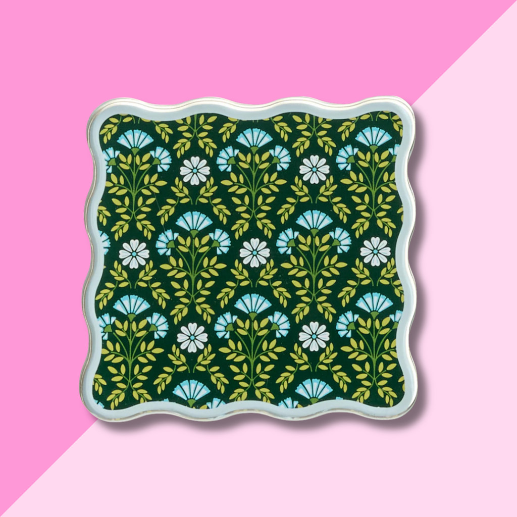 Acrylic Coaster - Everbloom Forest Green