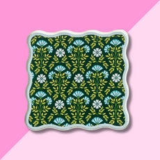 Acrylic Coaster - Everbloom Forest Green