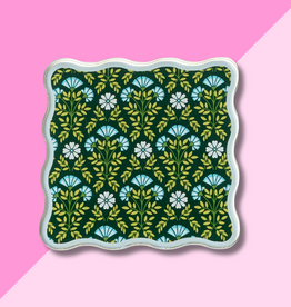 Acrylic Coaster - Everbloom Forest Green