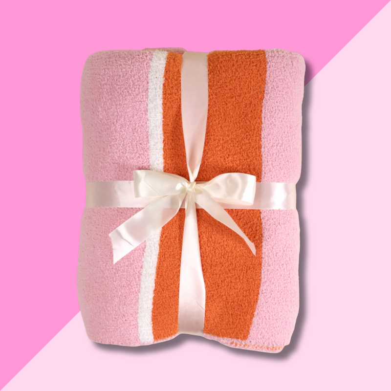 Luxe Blanket - Sicily Stripes Pink