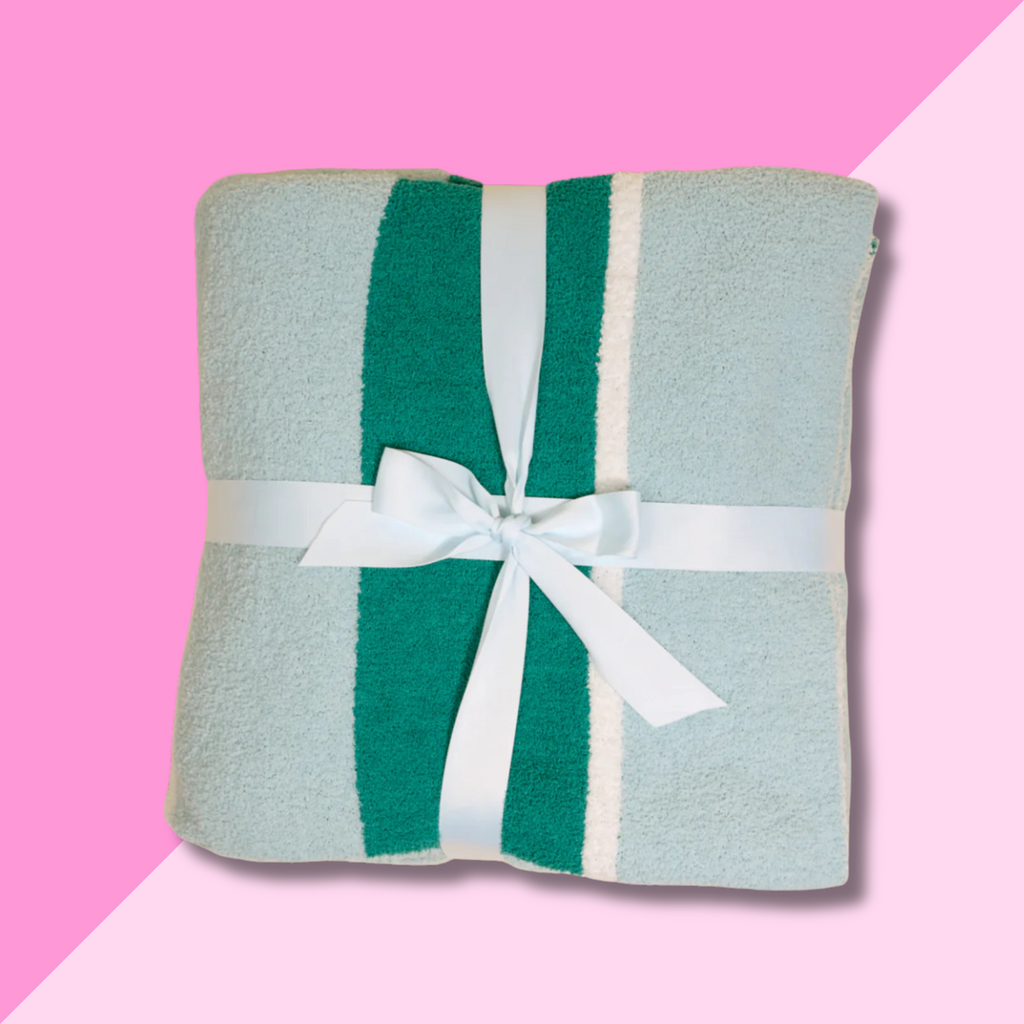 Luxe Blanket - Sicily Stripes Teal
