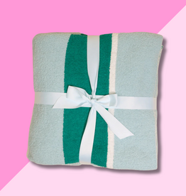 Luxe Blanket - Sicily Stripes Teal