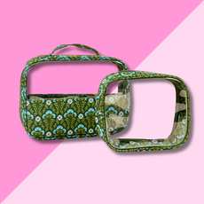 Cosmetic Bag Set - Everbloom Forest Green