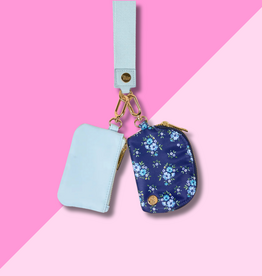 Duo Pouch Wristlet - Endless Daydream Navy