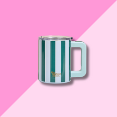 Insulated Mug - Sicily Stripes Teal