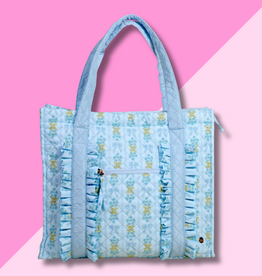 Quilted Tote Bag - Oh So Fancy Blue