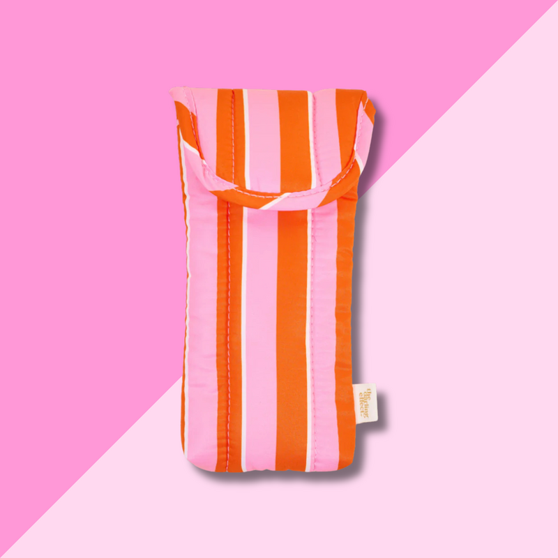 Sicily Stripes Pink Sunglasses Case