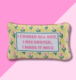Made it Nice Needlepoint Pillow