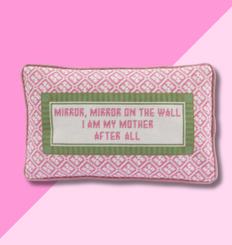 Mirror Mirror Needlepoint Pillow