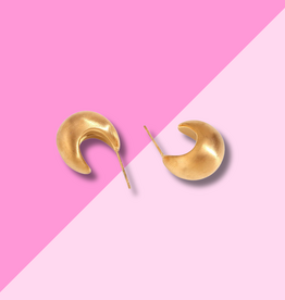 Hjane Jewels Alice Matte Gold Hoops