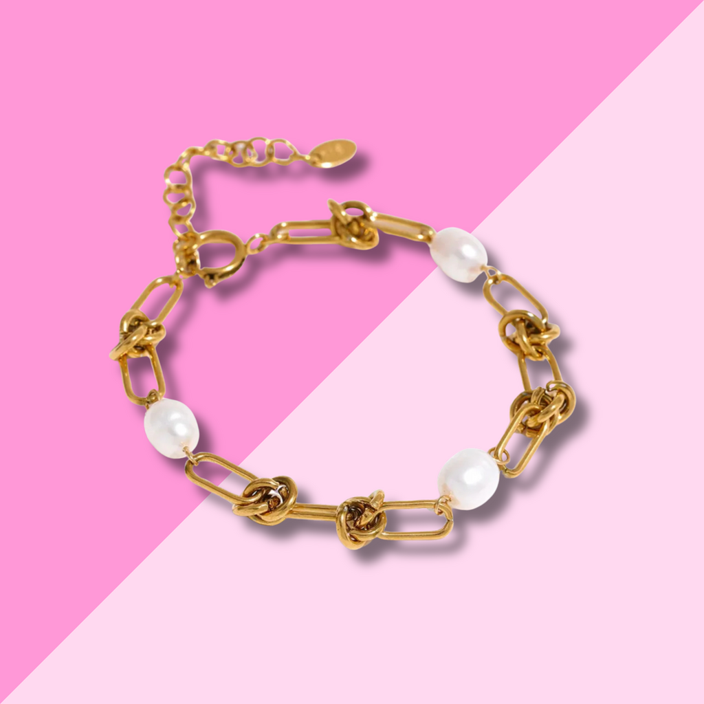 Hjane Jewels Pearl Rope Knot Bracelet