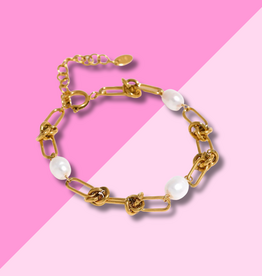 Hjane Jewels Pearl Rope Knot Bracelet