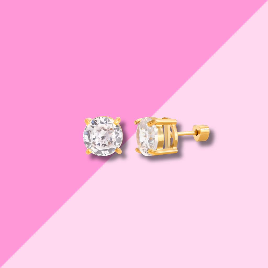 Hjane Jewels Rachel Screwback Studs Circle