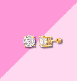 Hjane Jewels Rachel Screwback Studs Circle