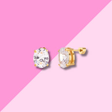 Hjane Jewels Rachel Screwback Studs Oval