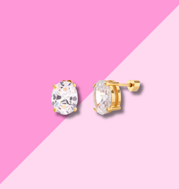 Hjane Jewels Rachel Screwback Studs Oval