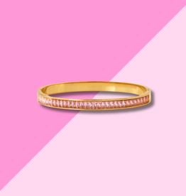 Hjane Jewels Rocky Bangle Bracelet - Gold/Pink