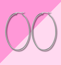 Hjane Jewels Oval Hoops Silver