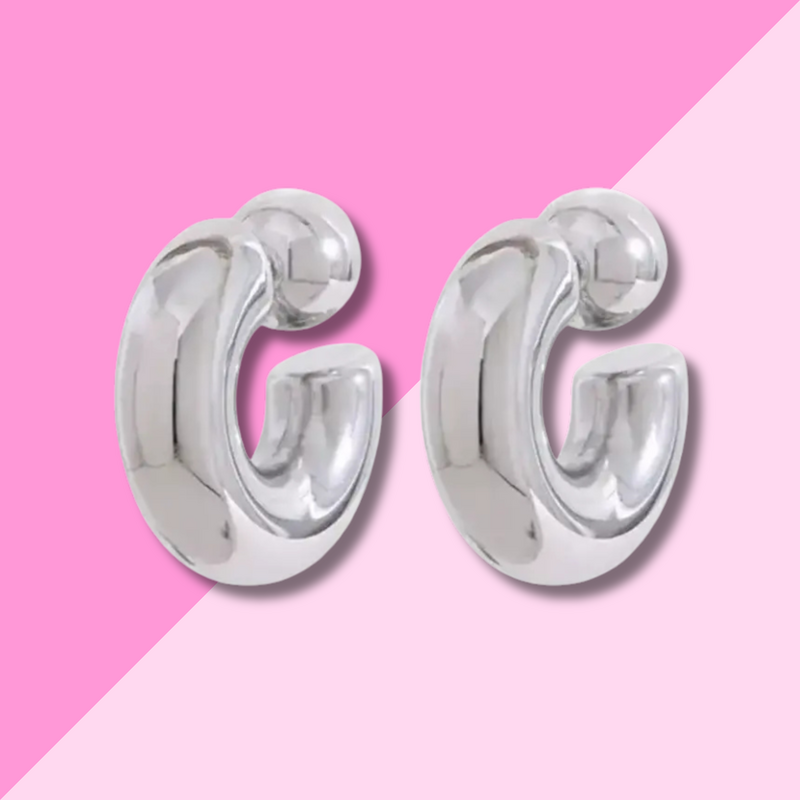 Hjane Jewels Ashley Hoops Silver
