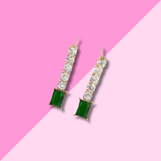 Hjane Jewels Bridget Studs Green