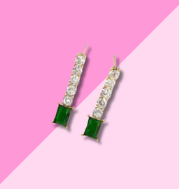 Hjane Jewels Bridget Studs Green