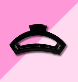Open Jet Black Medium Hair Clip