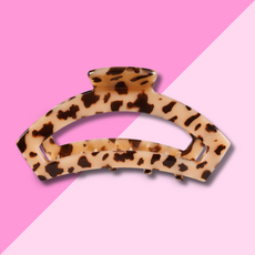 Open Blonde Tortoise Large Hair Clip