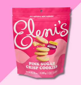 Mini Pink Sugar Crisp Cookies