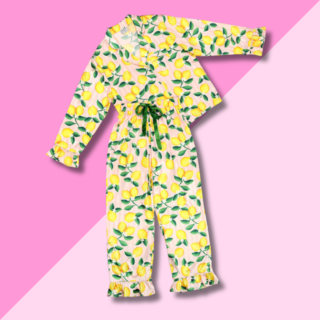 Lemons Full Length PJ Set
