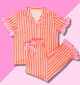 Sicily Stripes Pink PJ Pants Set