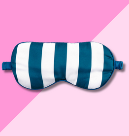 Sleep Mask - Navy Blue Stripe