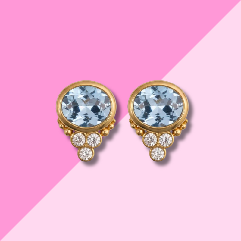 Gresham Jewelry Bon Bon Earring - Aquamarine