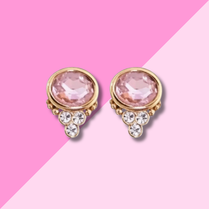Gresham Jewelry Bon Bon Earring - Rose Quartz