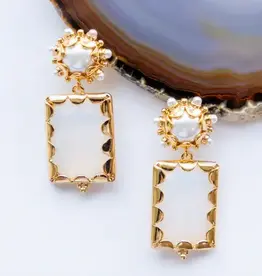 Mini Gemma Earring - Opal