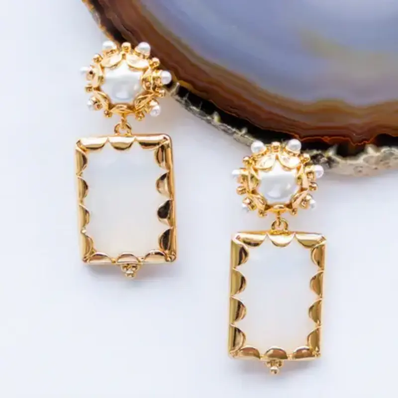 Mini Gemma Earring - Opal