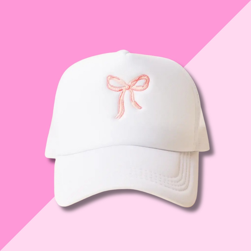 Trucker Hat - Bow Pink
