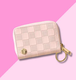 Zip Around Wallet  - Blush Check