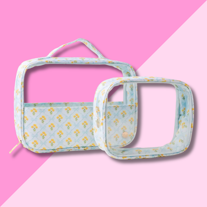 Clearly Chic Cosmetic Bag - Marigold Lane Blue