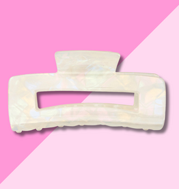 Claw Clip - White Marble