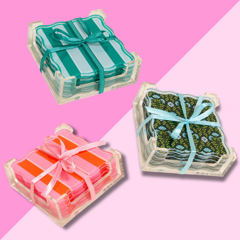 Square Acrylic Coaster Holder