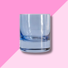 Estelle Colored Glass Cobalt Blue Rocks Glass