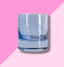 Estelle Colored Glass Cobalt Blue Rocks Glass