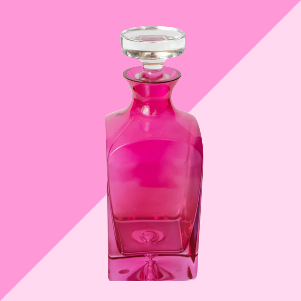 Estelle Colored Glass Fuchsia Heritage Decanter