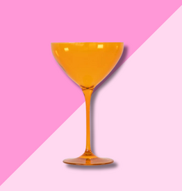 Estelle Colored Glass Butterscotch Martini Glass