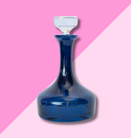 Estelle Colored Glass Midnight Blue Vogue Decanter