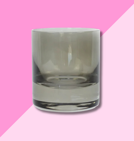 Estelle Colored Glass Gray Smoke Rocks Glass