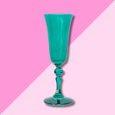 Estelle Colored Glass Emerald Green Regal Flute