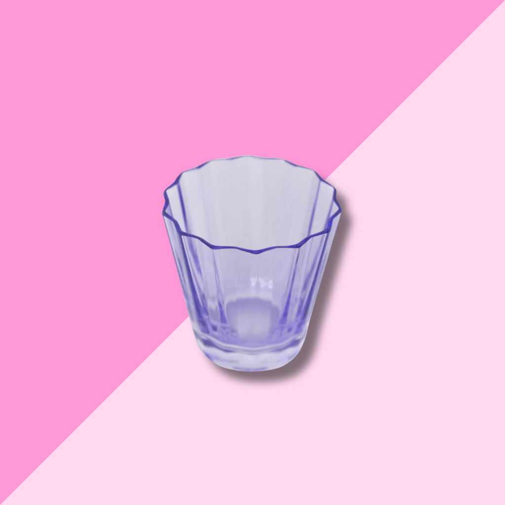 Estelle Colored Glass Lavender Sunday Low Ball