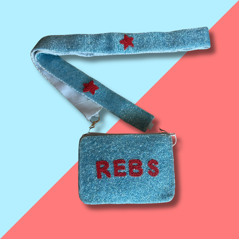 Rebs Stadium Approved Crossbody Beaded Purse